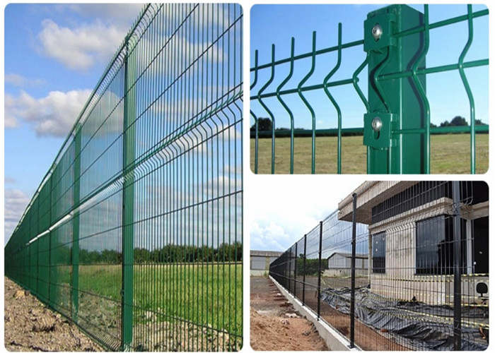 حصار مش سیم جوش داده شده با روکش PVC 4 میلی متر برای ایمنی زمین در پارک / باغ / ورزش