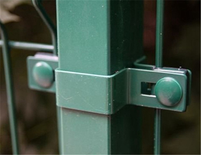 50mm سوراخ سبز رنگ PVC پوشش داده شده سیم نرده نگه داشتن گرفتن ساده