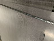 1.22 متر عرض سطح صاف مش صفحه نمایش فولاد ضد زنگ الیاف شیمیایی
