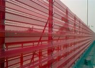 پانل های حصار بادشکن به طول 10 متر ورق فولادی ضد باد ضد گرد و غبار زرد