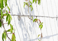 3 متر ارتفاع 7 × 7 سیم طناب مشبک گیاهان نوردی سیستم کابلی نمای سبز الماسی