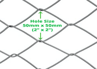 رول سیم سیکلون حصار 2 اینچی فلزی 50 میلی متری سوراخ الماس