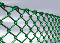 حصار امنیتی 2.4 متری 3 متری پیوند زنجیر ارتفاع مدرن برای زمین بسکتبال