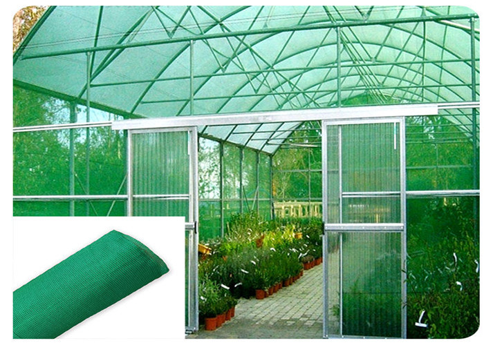 توری مشبک پلاستیکی به طول 50 متر 99% میزان سایه آفتابگیر گلخانه های سبز