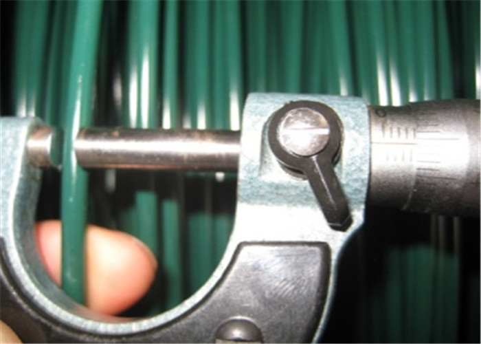 رنگ سبز 2.2mm 2.8mm Pvc روکش شده سیم فولادی مقاوم در برابر زنگ زدگی برای نصب صحافی