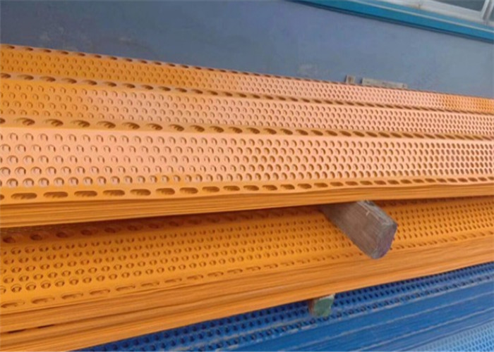 پانل های حصار بادشکن به طول 10 متر ورق فولادی ضد باد ضد گرد و غبار زرد