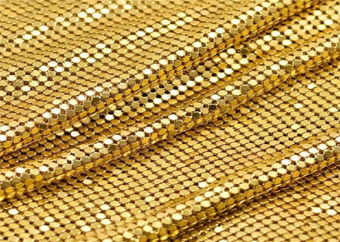 پولک فلزی مشبک فلزی تزئینی 2.5 متری تخت طلایی
